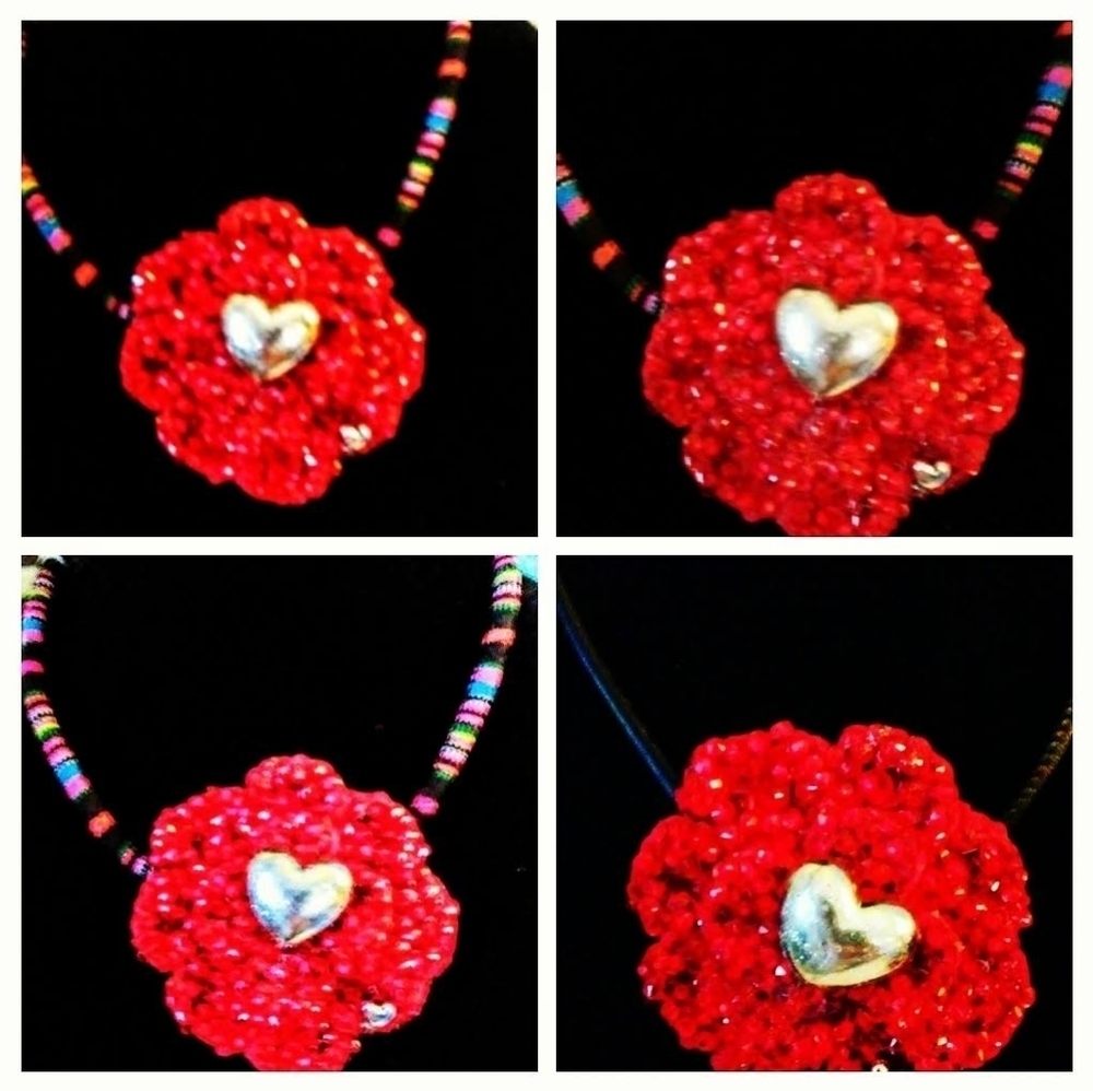 NWT Heirloom Artisanal  Convertible Necklace With Swarovski crystals. - Picture 6 of 10
